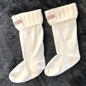 HUNTER Cable Knit Fleece Boot Socks